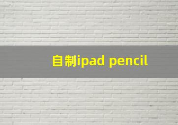 自制ipad pencil